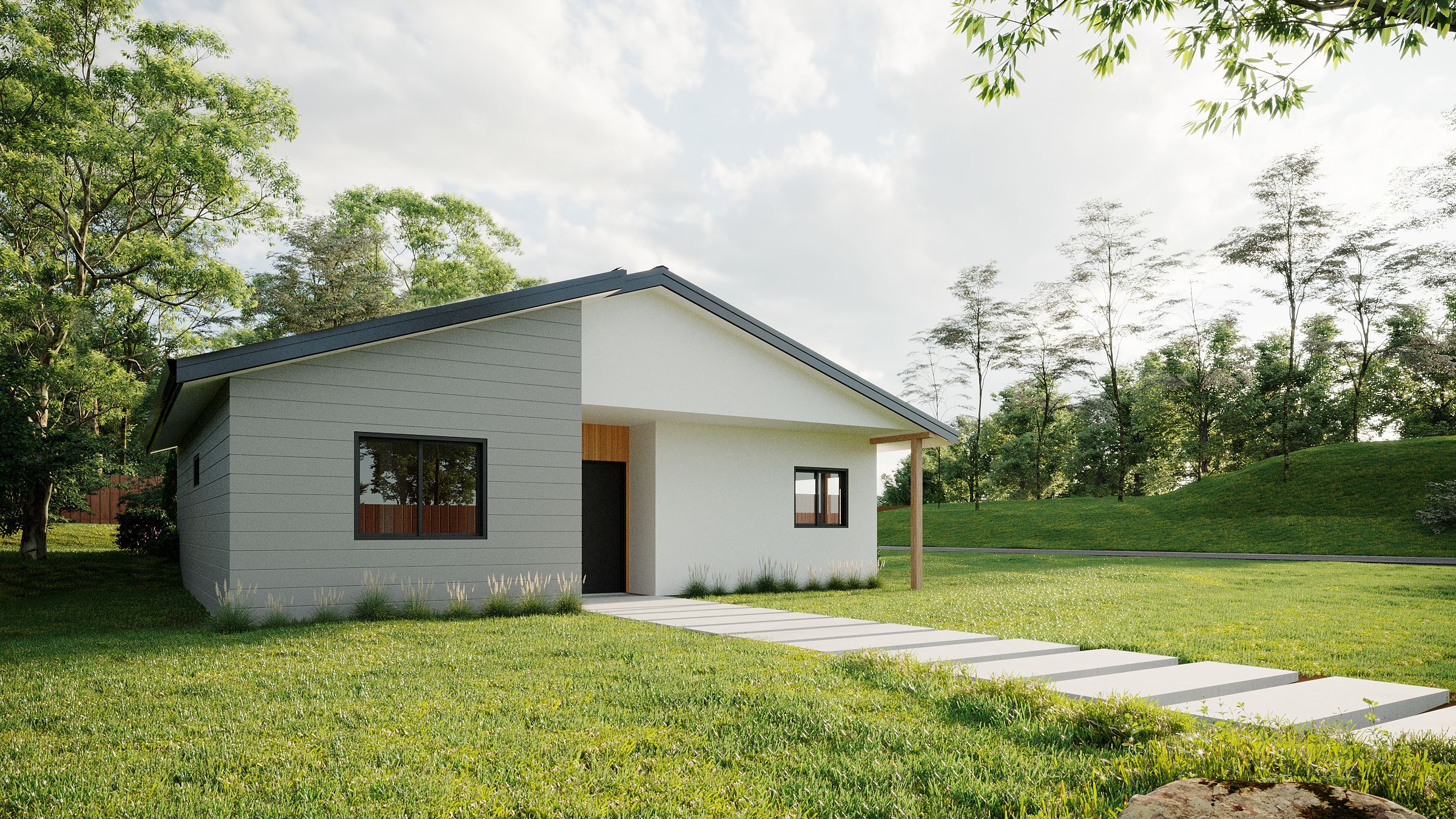 2 Bedroom Front View (No Garage)