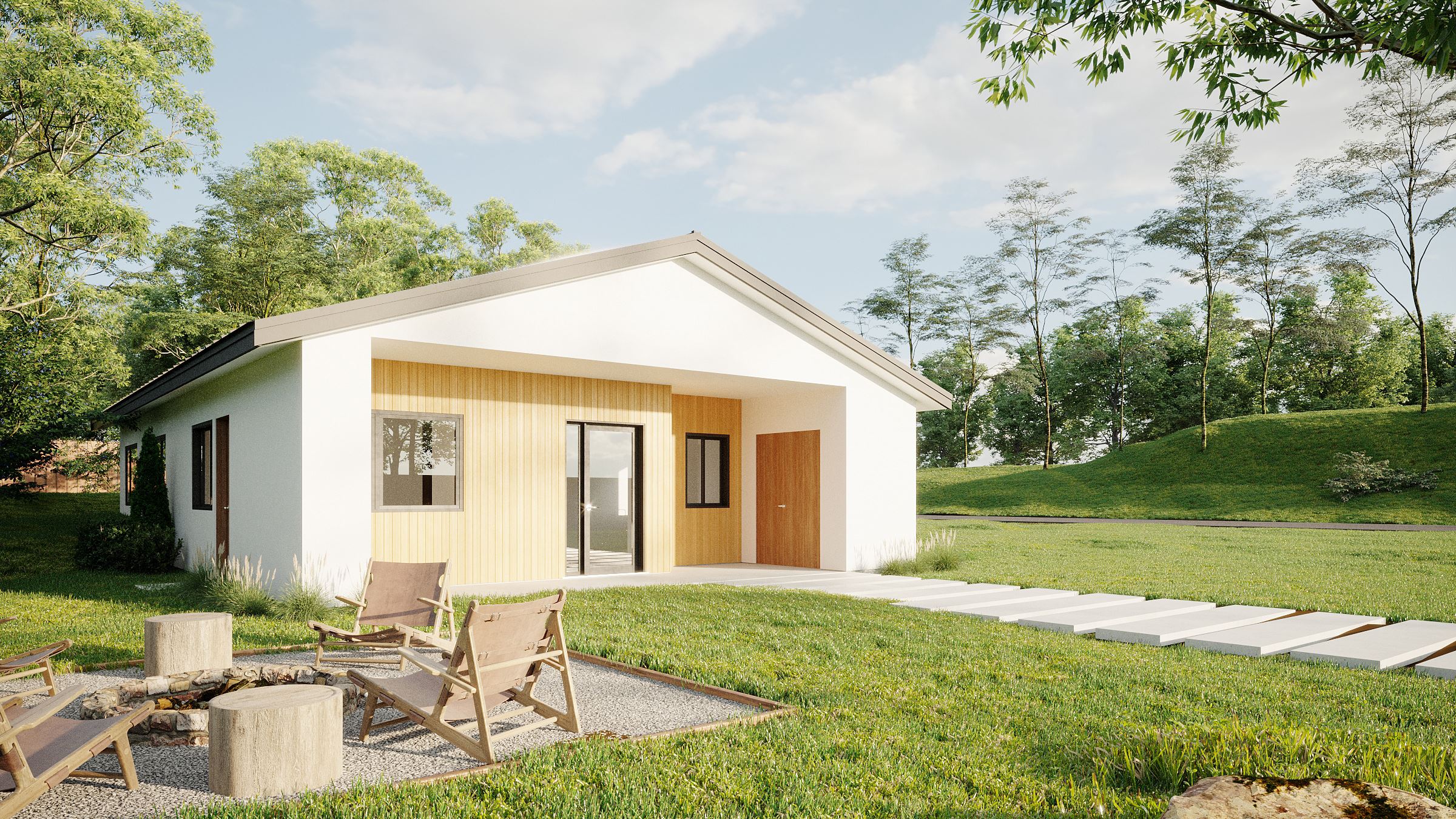 3 Bedroom Front View (No Garage)